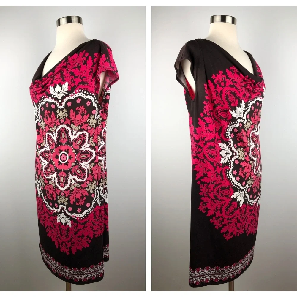 B. Calm Floral Tunic Dress Size 14